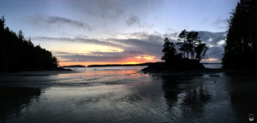 oder Middle Beach bei Sonnenuntergang.
